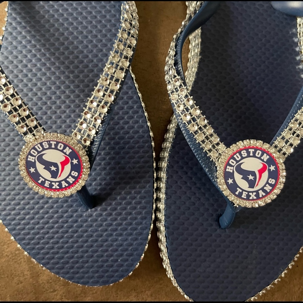 Houston Texans flip flops